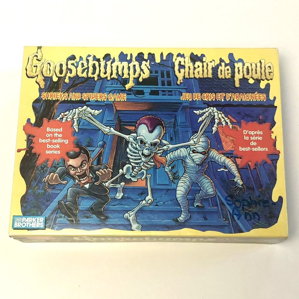 Vintage Goosebumps Board Game - Yellow & Blue Artwork